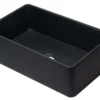 ALFI 33" Single Bowl Fireclay Farmhouse Apron Sink, Black Matte, AB3320SB-BM