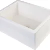ALFI 24" Single Bowl Thick Wall Fireclay Farmhouse Apron Sink, Biscuit, AB2418SB-B
