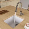 ALFI White 17" Undermount Rectangular Granite Composite Kitchen Prep Sink, AB1720UM-W