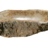 Allstone 28"x17"x6" Petrified Wood Stone Vessel Sink, Brown, Taupe PEWD-#044
