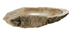 Allstone 28"x17"x6" Petrified Wood Stone Vessel Sink, Brown, Taupe PEWD-#044