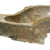 Allstone 23"x30"x6" Petrified Wood Stone Vessel Sink, Beige, Brown, PEWD-#136