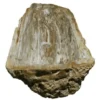 Allstone 33"x14.5"x5.5" Petrified Wood Stone Vessel Sink, Beige, Brown, PEWD-#025