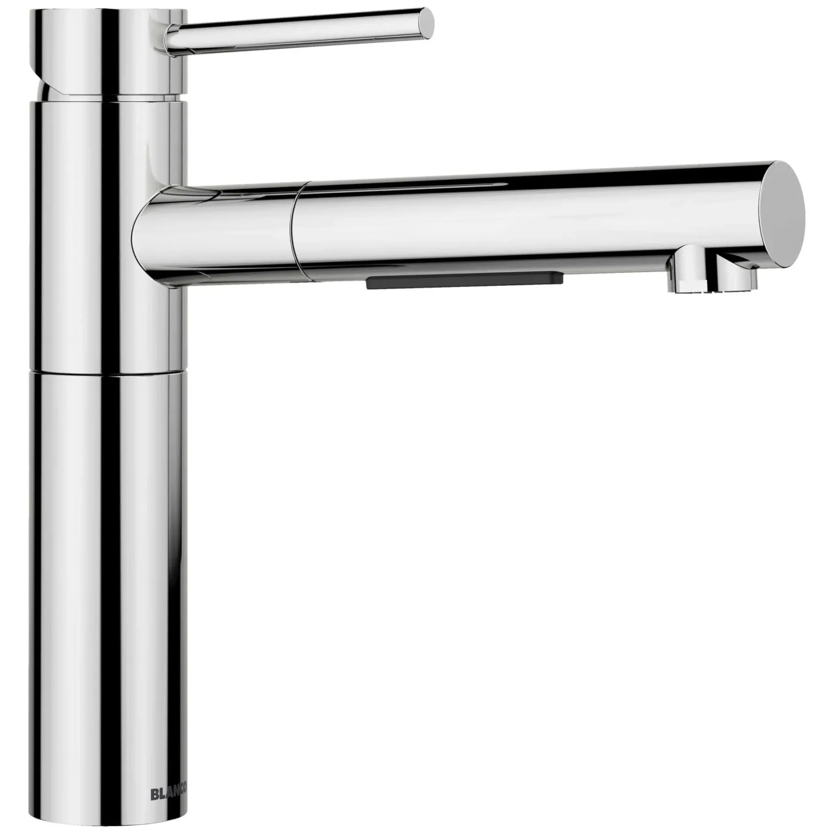 Blanco Alta II Low Arc Pull-Out Kitchen Faucet, Chrome, 1.5 GPM, Brass, 527558