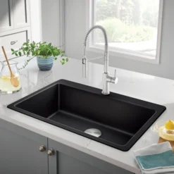 Blanco Catris Semi-Pro Pull-Down Dual-Spray Kitchen Faucet, PVD Steel, 1.5 GPM, Brass, 401918