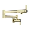 Blanco Culina II Wall-Mounted Pot Filler, Satin Gold, 1.5 GPM, Brass, 527488