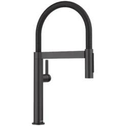 Blanco Culina Mini II Pull-Down Dual-Spray Kitchen Faucet, Matte Black, 1.5 GPM, Brass, 527481