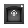 Blanco Diamond 15" Square Granite Composite Bar/Prep Sink, Silgranit, Anthracite, 440204