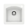 Blanco Diamond 15" Square Granite Composite Bar/Prep Sink, Silgranit, White, 440205