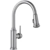 Blanco Empressa 1.5 GPM Brass Kitchen Faucet, Pull-Down, Stainless, 442500