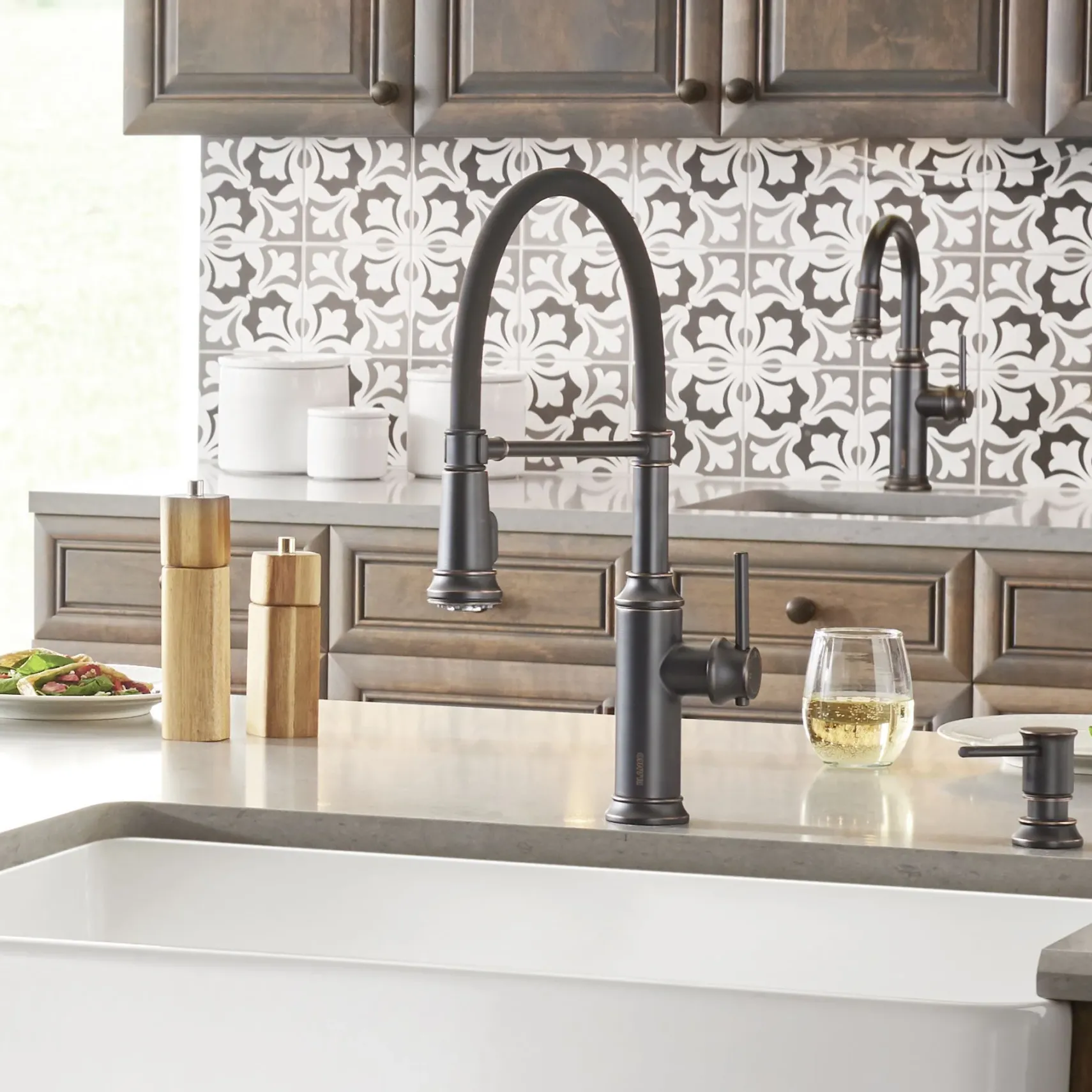 Blanco Empressa 1.5 GPM Brass Kitchen Faucet, Semi-Pro, Oil-Rubbed Bronze, 442511
