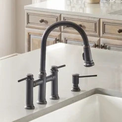 Blanco Empressa 1.5 GPM Brass Kitchen Faucet, Pull-Down, Oil-Rubbed Bronze, 442507