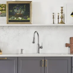 Blanco Empressa 1.5 GPM Brass Kitchen Faucet, Pull-Down, Polished Chrome, 442501