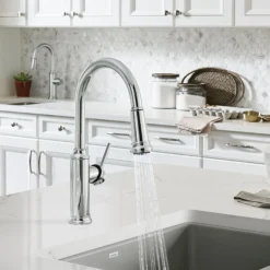 Blanco Empressa 1.5 GPM Brass Kitchen Faucet, Pull-Down, Polished Chrome, 442501