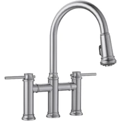 Blanco Empressa 1.5 GPM Brass Kitchen Faucet, Pull-Down, Stainless, 442505