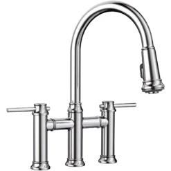 Blanco Empressa 1.5 GPM Brass Kitchen Faucet, Pull-Down, Polished Chrome, 442504