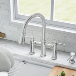 Blanco Empressa 1.5 GPM Brass Kitchen Faucet, Pull-Down, Polished Chrome, 442504