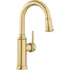 Blanco Empressa Pull-Down Bar Faucet, Satin Gold, 1.5 GPM, Brass, 442983