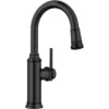 Blanco Empressa Pull-Down Bar Faucet, Matte Black, 1.5 GPM, Brass, 443025