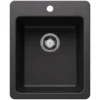 Blanco Liven 17" Rectangle Silgranit Bar/Prep Sink, Anthracite, 1 Faucet Hole, 443235