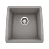 Blanco Performa 18" Rectangle Granite Composite Bar/Prep Sink, Silgranit, Metallic Gray, 440082