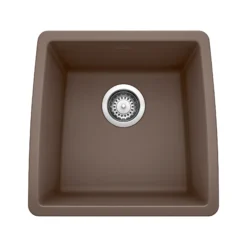 Blanco Performa 18" Rectangle Granite Composite Bar/Prep Sink, Silgranit, Cafe, 440078