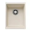 Blanco Precis 14" Rectangle Silgranit Bar/Prep Sink, Soft White, No Faucet Hole, 527404