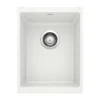 Blanco Precis 14" Rectangle Granite Composite Bar/Prep Sink, Silgranit, White, 513422