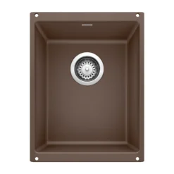 Blanco Precis 14" Rectangle Granite Composite Bar/Prep Sink, Silgranit, Cafe, 515653