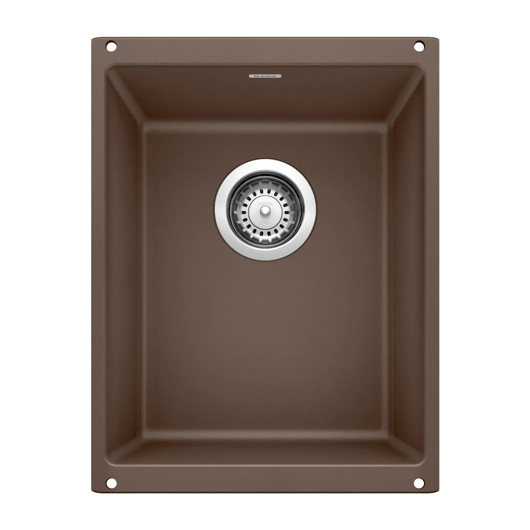 Blanco Precis 14" Rectangle Granite Composite Bar/Prep Sink, Silgranit, Cafe, 515653