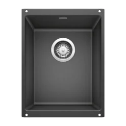 Blanco Precis 14" Rectangle Granite Composite Bar/Prep Sink, Silgranit, Anthracite, 513424