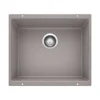 Blanco Precis 21" Undermount Granite Composite Kitchen Sink, Silgranit, Metallic Gray, 513429