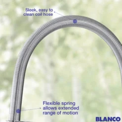Blanco Rivana 1.5 GPM Brass Kitchen Faucet, Semi-Pro, Polished Chrome, 442675