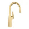 Blanco Rivana Pull-Down Bar Faucet, Satin Gold, 1.5 GPM, Brass, 442986