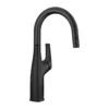Blanco Rivana Pull-Down Bar Faucet, Matte Black, 1.5 GPM, Brass, 443021