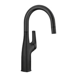 Blanco Rivana Pull-Down Bar Faucet, Matte Black, 1.5 GPM, Brass, 443021