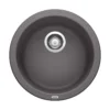 Blanco Rondo 18" Round Granite Composite Bar/Prep Sink, Silgranit, Cinder, 518911