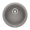 Blanco Rondo 18" Round Granite Composite Bar/Prep Sink, Silgranit, Metallic Gray, 513382