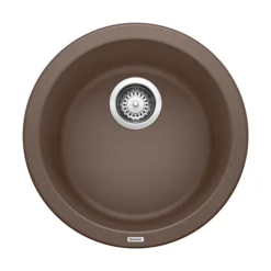 Blanco Rondo 18" Round Granite Composite Bar/Prep Sink, Silgranit, Cafe, 515803