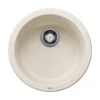 Blanco Rondo 18" Round Silgranit Bar/Prep Sink, Soft White, No Faucet Hole, 527407