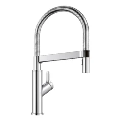 Blanco Solenta 1.5 GPM Brass Kitchen Faucet, Semi-Pro, Polished Chrome, 401992
