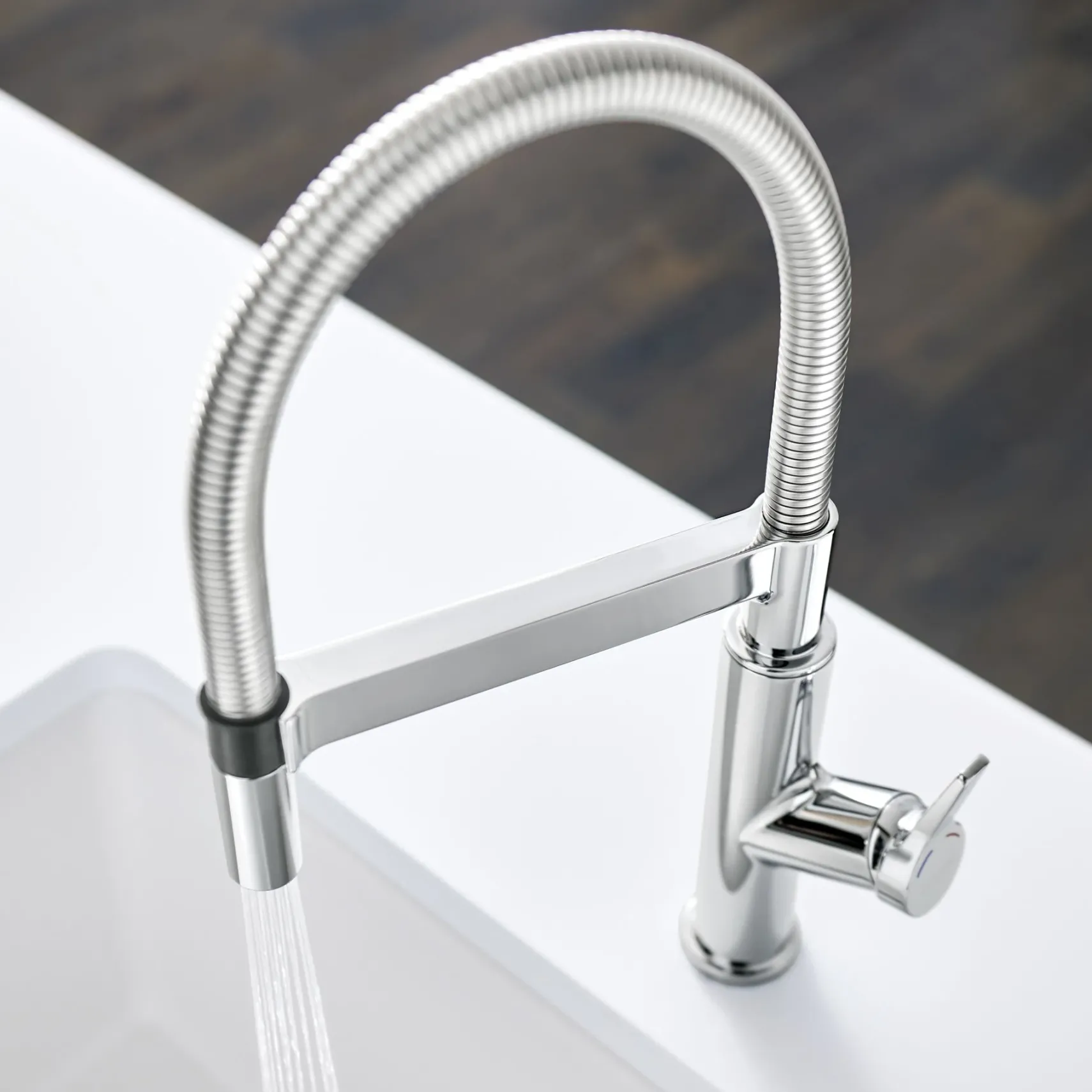 Blanco Solenta 1.5 GPM Brass Kitchen Faucet, Semi-Pro, Polished Chrome, 401990