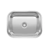 Blanco Stellar 23" Undermount Stainless Steel Laundry Sink, 18 Gauge, Brushed Finish, 441398