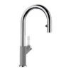 Blanco Urbena 1.5 GPM Brass Kitchen Faucet, Pull-Down, Metallic Gray/Chrome, 526396