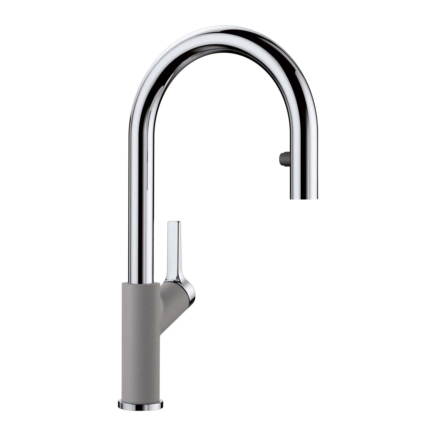 Blanco Urbena 1.5 GPM Brass Kitchen Faucet, Pull-Down, Metallic Gray/Chrome, 526396