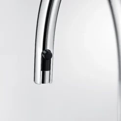 Blanco Urbena 1.5 GPM Brass Kitchen Faucet, Pull-Down, Truffle/Chrome, 526397