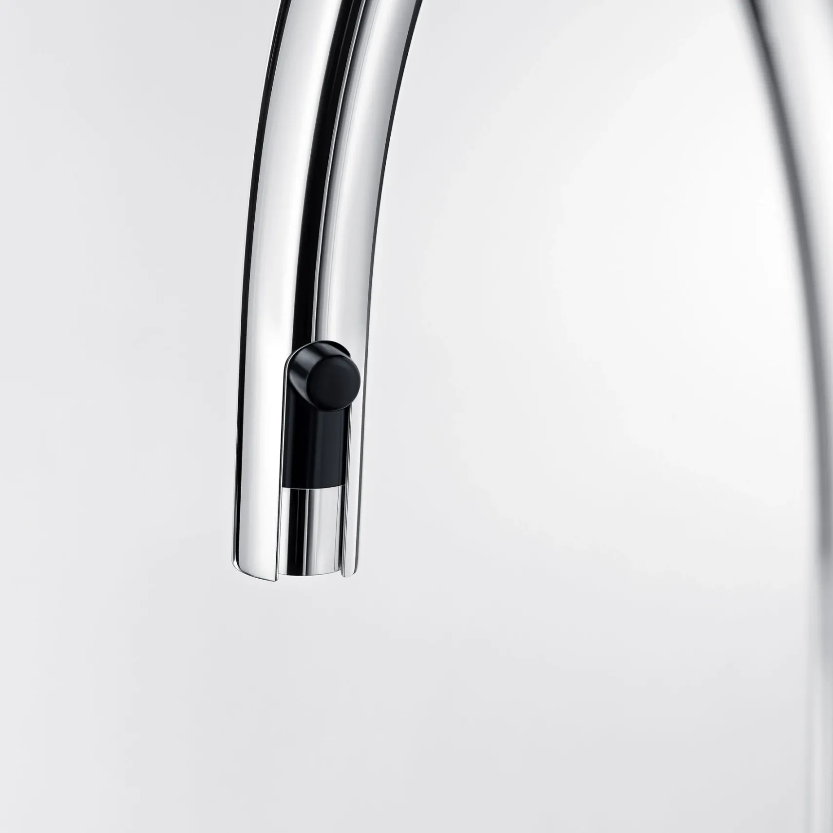 Blanco Urbena 1.5 GPM Brass Kitchen Faucet, Pull-Down, Coal Black/Chrome, 526398