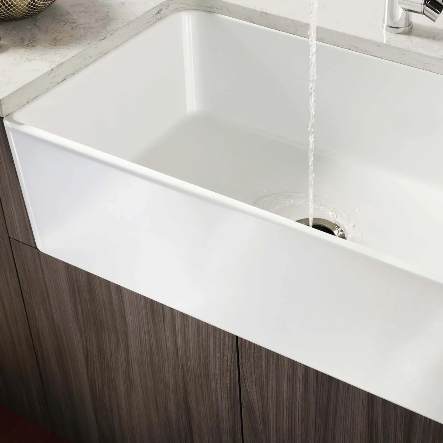 Blanco Cerana 30" Fireclay Farmhouse Sink, White, 525010