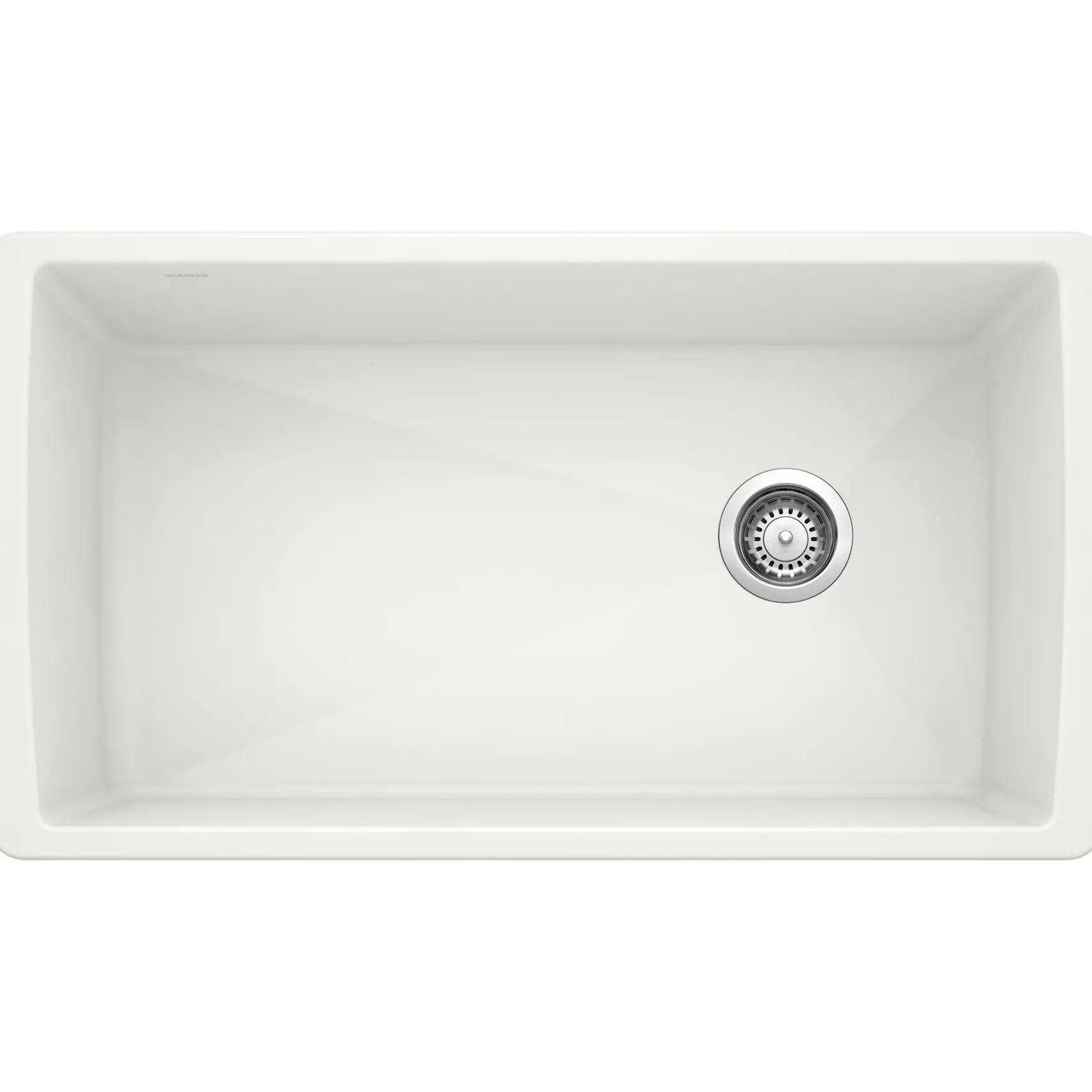 Blanco Diamond 34" Undermount Granite Composite Kitchen Sink, Silgranit, White, 441767