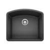 Blanco Diamond 24" Undermount Granite Composite Kitchen Sink, Silgranit, Anthracite, 440174